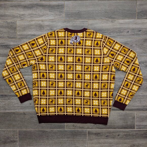 Washington Redskins Holiday Sweater Mens Size 2XL NFL Team Apparel NWOT - Picture 2 of 10